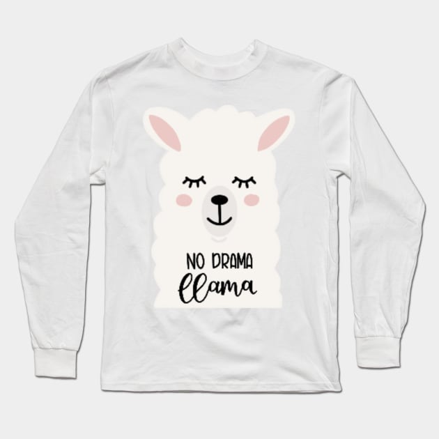 Drama Llama Long Sleeve T-Shirt by Meg-Hoyt